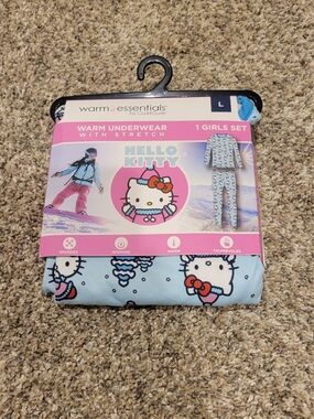 Hello Kitty Warm Girls Thermal Set - Light Blue